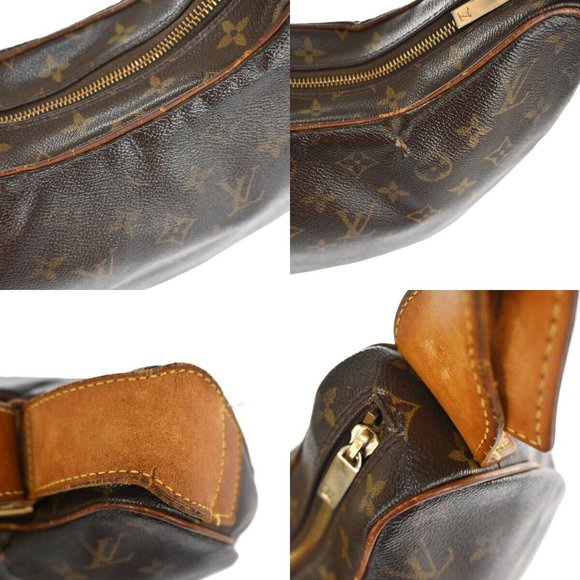 LOUIS VUITTON Croissant GM Shoulder Bag Monogram Leather Brown M51511 35YC109 - Picture 3 of 14